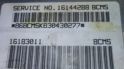 16183011 ecm ecu computer 1987-1992 Chevrolet Astro