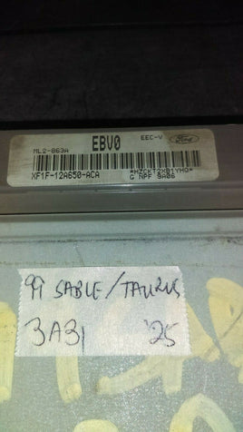 XF1F-12A650-ACA Ford Taurus or Mercury Sable 1999 ecm ecu computer **TESTED**