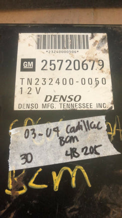 25720679 Cadillac CTS or SRX 2003-2007 bcm body control module
