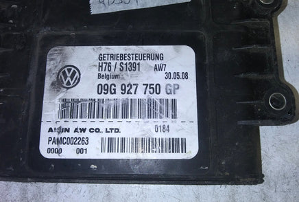09G 927 750 GP TCM transmission computer 2009-2010 VW CC