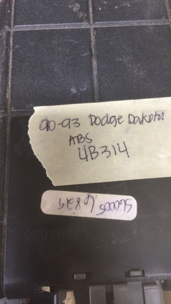 56026829 Dodge Dakota 1990-1993 ABS control module computer