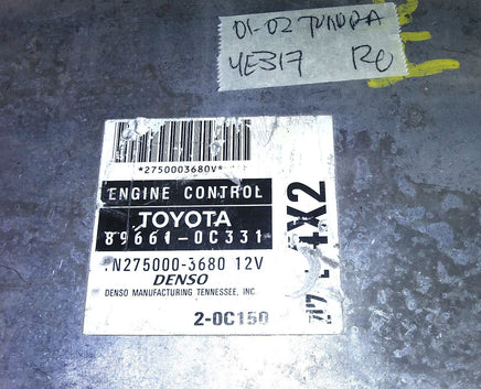 89661-0C331 Toyota Tundra 2001-2002 ecu ecm computer
