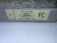 E43F-12A650-P2A Ford Tempo or Mercury Topaz 1984 ecm ecu computer