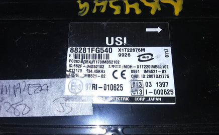 88281FG540 multifunction integrated control module 2010 Subaru Impreza