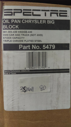 Spectre 5479 chrome Oil Pan *New* fits Chrysler Big Block & 2WD Car and Truck
