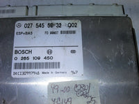 027 545 59 32 abs anti-lock brake control module 1999-2000 Mercedes-Benz C230