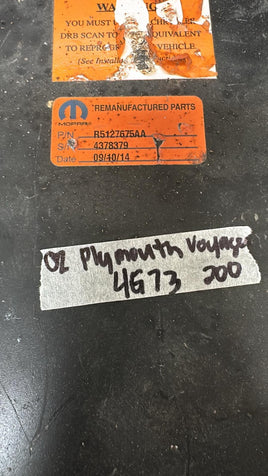 R5127675AA ecm ecu computer 2002 Dodge Caravan or Plymouth Voyager