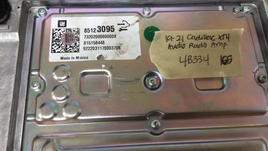 85123095 Cadillac XT4  2019-2021 Audio Radio Amp computer **TESTED**