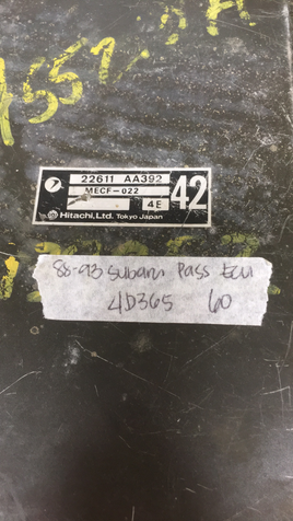 22611 AA392 Subaru ecm ecu computer 1988-1993