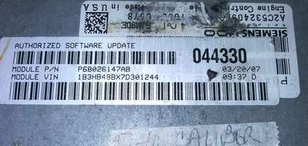 P68026147AB ecm ecu computer 2007-2010 Dodge Caliber