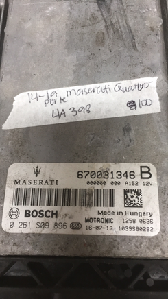 670031346B Maserati Ghibli ecu computer 2014-2019