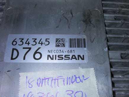 NEC034-681 ecm ecu computer 2018 Nissan Pathfinder