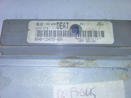 98AB-12A650-ADH ECM ECU computer 2000 Ford Focus TESTED GOOD