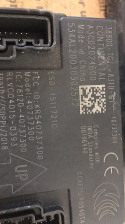 Honda Civic Hatchback Body control module computer 38800-TGJ-A310-M1
