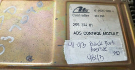 255 374 01 Buick Park Avenue 1991-1993 ABS control module computer