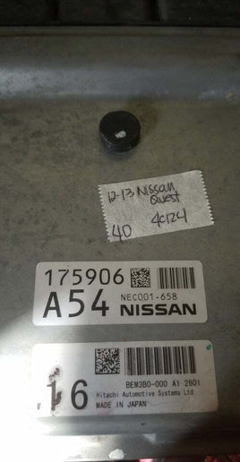 NEC001-658 2012-2013 Nissan Quest ecm ecu computer