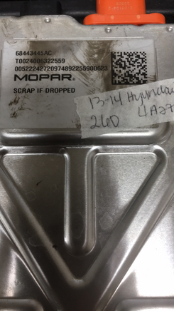 68443445AC Chrysler T&C  Inverter Battery control module 2013-2014