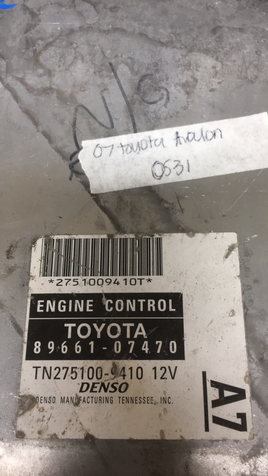 89661-07470 Toyota Avalon ECM ECU computer 2007
