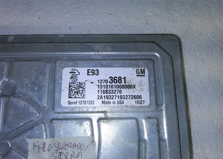 2019-2020 Chevrolet Silverado or GMC Sierra ecm ecu computer 12703681