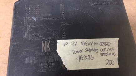 284B7 5NA0C Infiniti QX50 power supply control module 2019-2022