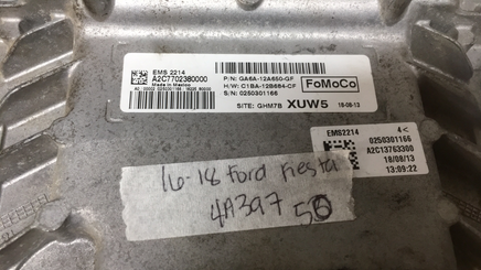 GA6A-12A650-GF Ford Fiesta ecm ecu computer 2016-2018