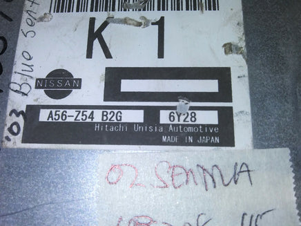 2002 Nissan Sentra ecm computer A56-Z54 B2G