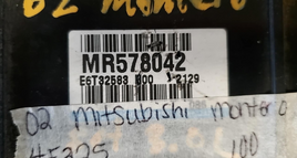 MR578042  Mitsubishi Montero ecm ecu computer 2002