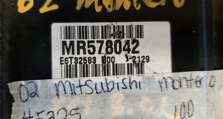 MR578042  Mitsubishi Montero ecm ecu computer 2002