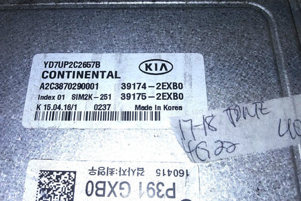 39174-2EXB0 ecm ecu computer 2017-2018 Kia Sorento