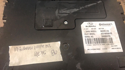 2019 Subaru Impreza multi-function module 86222FL12A