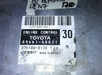 2004 Toyota Alphard ecm ecu computer 89661-58031