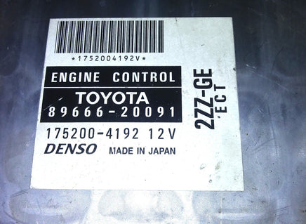 89666-20091 ecm ecu computer 2000 Toyota Celica