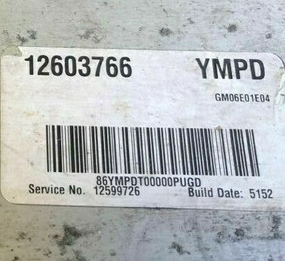 12603766 Saturn Ion 2006 ecu ecm computer