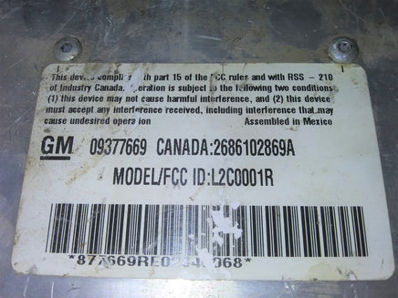 09377669 Cadillac Catera 1999-2001  bcm body control module