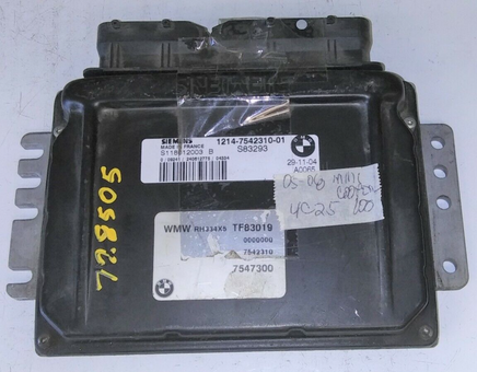 1214-7542310-01 ecm ecu computer 2005-2008 Mini Cooper