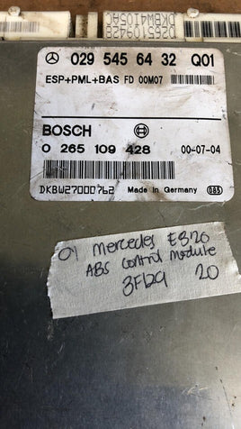 029 545 64 32 ABS computer module 2001 Mercedes E320
