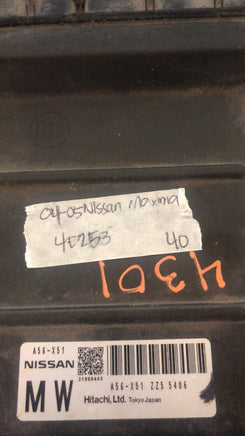 A56-X51 ZZ5 Nissan Maxima 2004-2005 ecm ecu computer