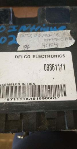 09361111 bcm body control module 2000-2001 Oldsmobile Intrigue