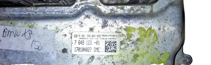 7 649 123 -01 ecm ecu computer 2011-2014 BMW X3