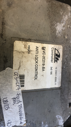 F1VC-2C219-BA ABS control module computer 1993-1997 Ford Thunderbird