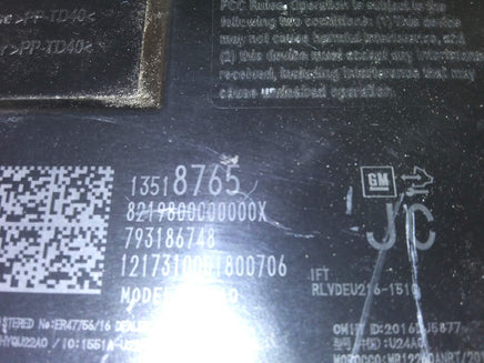 2018 Buick Enclave Keyless Entry Module 13518765