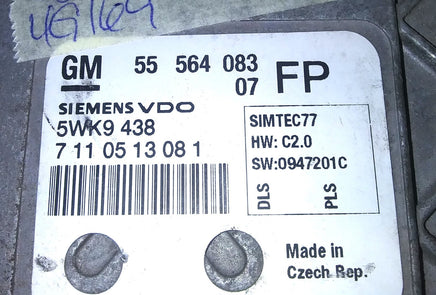 55 564 083 pcm ecu ecm computer 2008 Saturn Astra