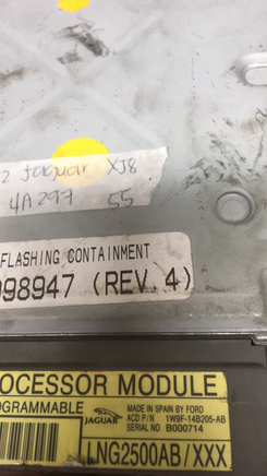1W9F-14B205-AB Jaguar 2002 XJ8 engine control module