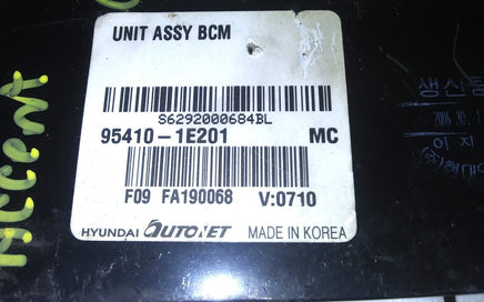 95410-1E201 bcm body control module 2007 Hyundai Accent