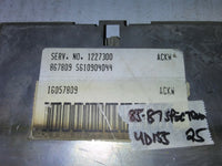 1227300 ecm  ecu computer 1985-1987 Chevy Spectrum