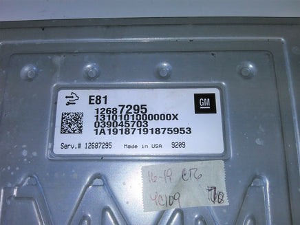 12687295 Cadillac CT6 2016-2019 ecu ecm computer
