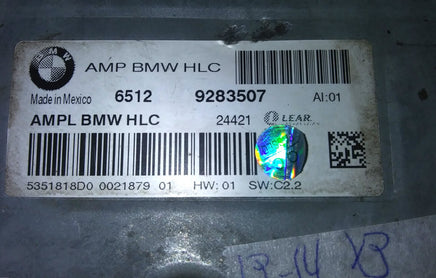 9283507 amplifier power amp 2013-2014 BMW X3