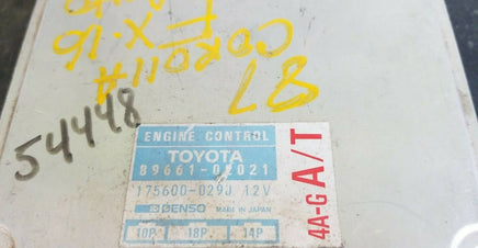 89661-02021 Toyota Corolla 1987 ecm ecu computer