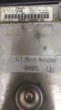 E7PF-12A650-EA Ford Aerostar ecm ecu computer 1987