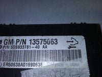 13575063 seat control module 2011 Chevrolet Cruze